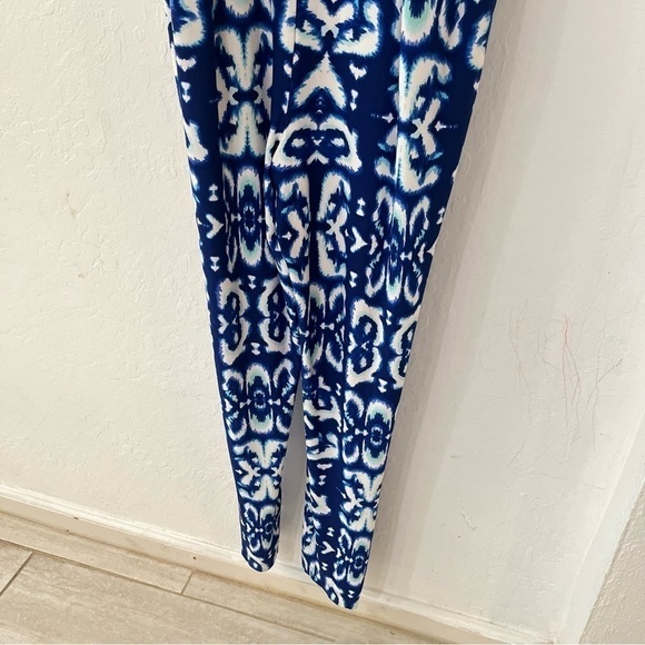 Boston Proper Blue White Tank Jumpsuit Jumper Playsuit Size 10 - Picture 3 of 13